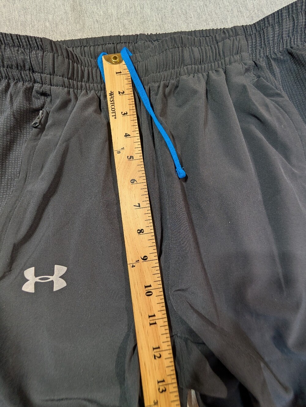 Under Armour Joggers Track Pants Men's Large Black Blue - Picture 6 of 12